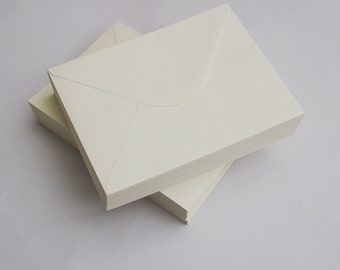 120X Invitation Envelopes, Ivory Envelopes for Wedding Invitations,133mm x 184mm, for 5''x7'' Cards,120GSM,