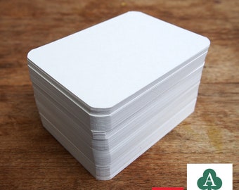 100 x Blank Playing Cards,Flash Cards,Board Game Cards, ATC Cards, 8.9 x 6.4cm, 385GSM