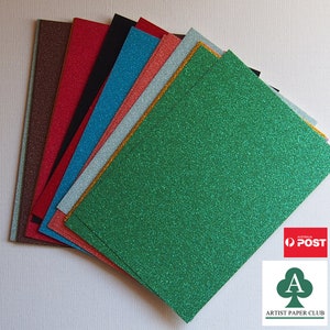 Glitter Cardstock, A5 Glitter Card Mix Pack, 250gsm Premium Cardstock,  20pcs