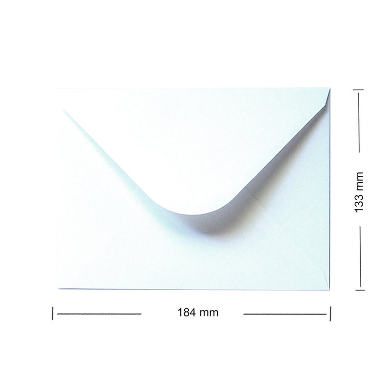 120X Invitation Envelopes, A7 White Envelopes for Wedding Invitations,133mm x 184mm, for 5''x7'' Cards, 120GSM Paper image 3
