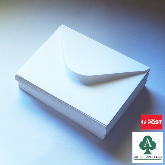 120X Invitation Envelopes, A7 White Envelopes for Wedding Invitations,133mm x 184mm, for 5''x7'' Cards, 120GSM Paper