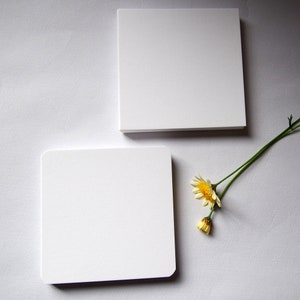 100 x Blank Square Playing Cards, Artist Tiles, Flash Cards,Board Game Cards,10.2 x 10.2 cm