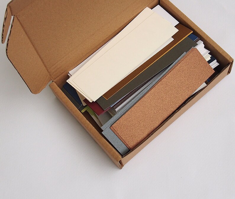 Blank Bookmarks Value Box Assorted Premium Cardstock DIY Etsy