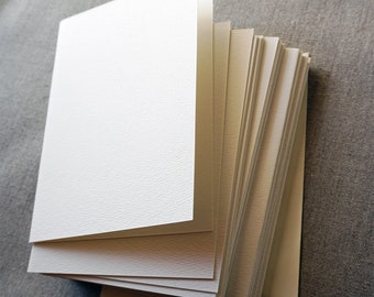 20 leere Aquarellkarten und Umschläge, 100% Baumwolle, 300 g/m² Papier in Aquarellqualität