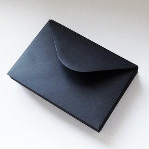 120X Invitation Envelopes, Black Envelopes,133mm x 184mm, for 5''x7'' Cards,120GSM / 150GSM