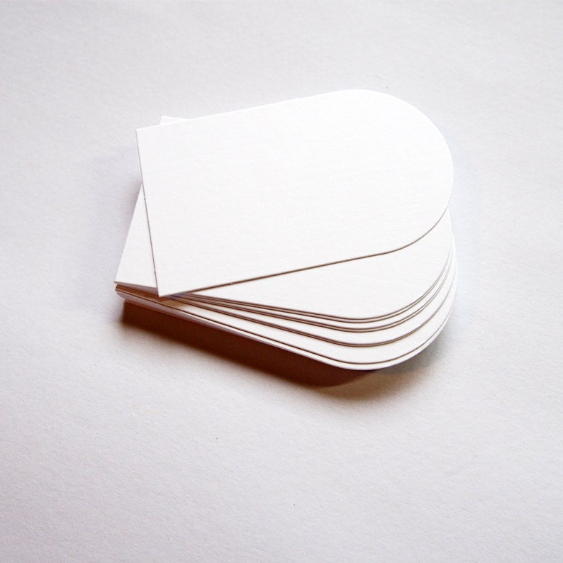 Blank Arched Cardstock Arch Shaped Business Cards Mini DIY Etsy Australia