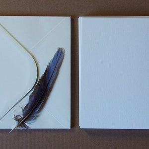 100% Cotton Watercolour DIY Cards,Folded Blank 20x Cards & 20x Envelopes,300gsm image 2