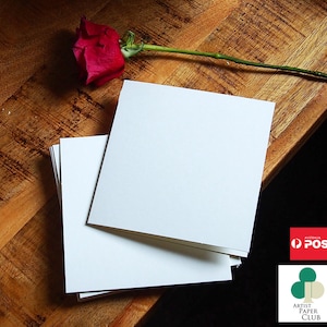 Ensemble de 40 cartes vierges pliées et enveloppes, cartes bricolage carrées 15 cm x 6 po., cartes papier cartonné premium 300 g/m²