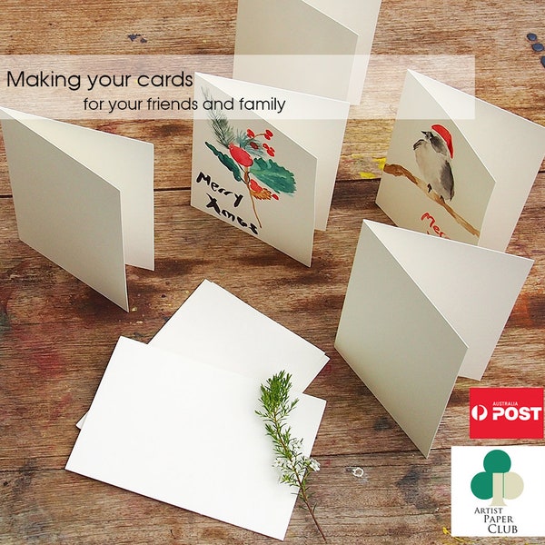 30 X A6 Blank Cards & C6 Envelopes Set, DIY Folded Cards,Premium Quality Ivory Cardstock,300gsm