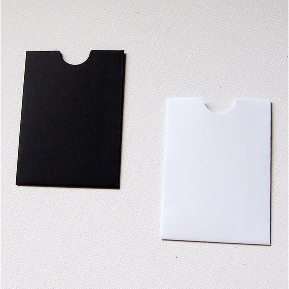 500 Pack Credit Card Paper Sleeves 2.4 x 3.5 Inches Hotel Key Card Holder  Sleeve Blank