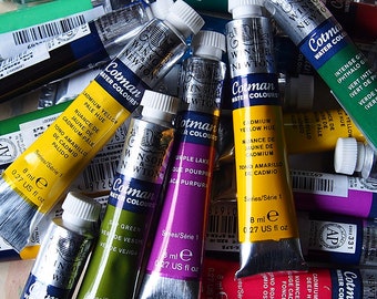 Tubos de pintura de acuarela Winsor & Newton Cotman de 8 ml, 40 colores a elegir
