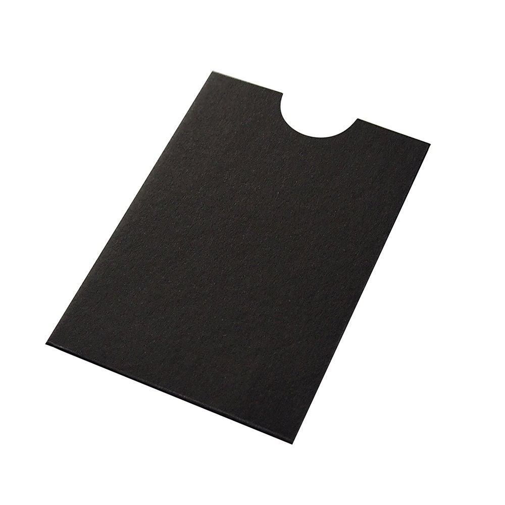 100 X Gift Card Sleeves, Hotel Access Card Sleeves, Key Card Holder, Black/  White, 150GSM Paper, 3.5'' X 2.4'' - Etsy