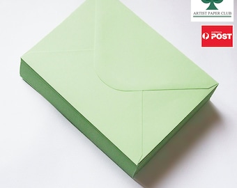 120X Invitation Envelopes, Mint Green Envelopes,133mm x 184mm, for 5''x7'' Cards,120GSM,