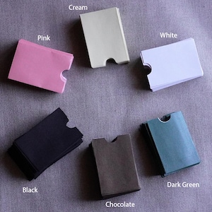 100 pochettes nacrées pour cartes-cadeaux, pochettes pour cartes d'accès à l'hôtel, porte-clés, papier 120 g/m², 3,5 x 2,4 pouces