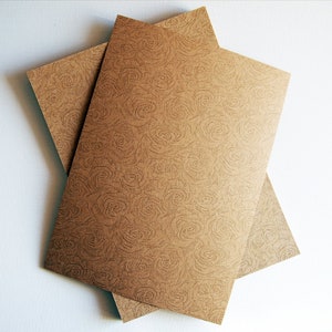 Cartoncino Kraft stampato con motivo rosa, carta da matrimonio stampabile fai-da-te da 220 g/m², A4, 20 pezzi immagine 2