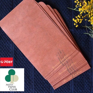 100 Stück Vintage Style Kraftpapier Umschläge, Postkarteneinladungs-Briefpapiertüten