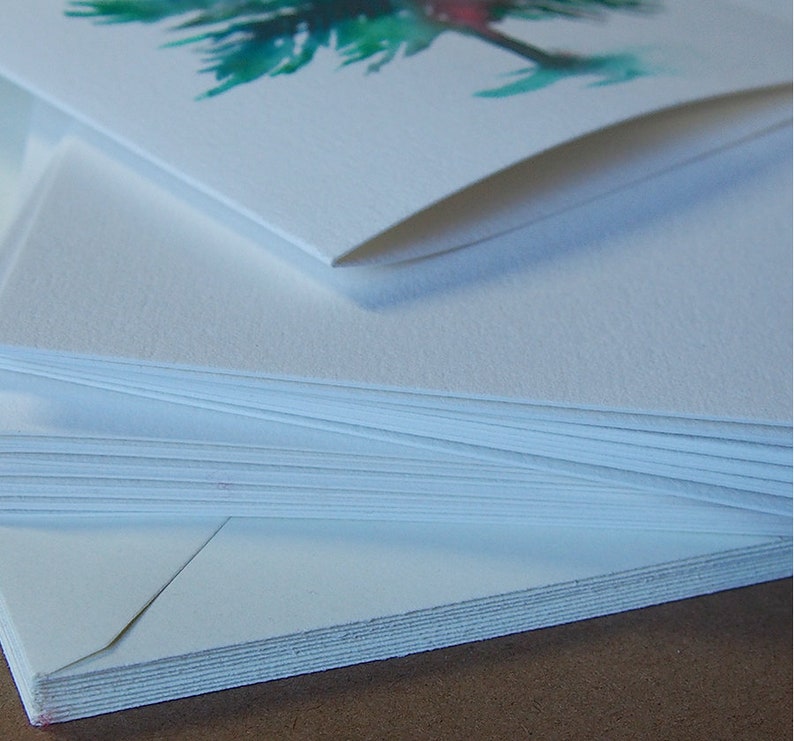 100% Cotton Watercolour DIY Cards,Folded Blank 20x Cards & 20x Envelopes,300gsm image 6