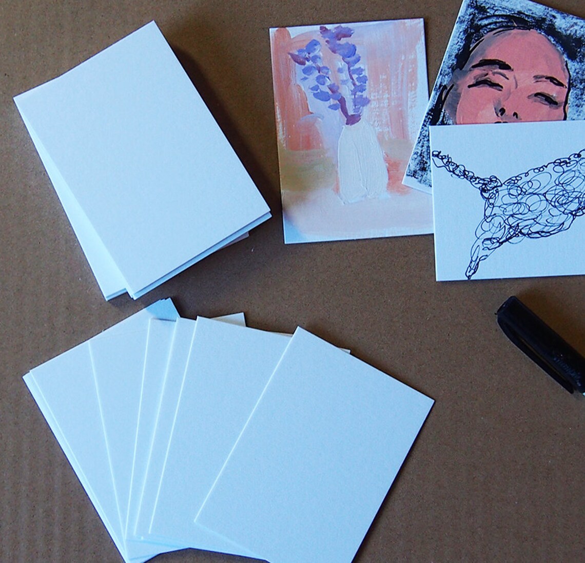ATC Blank Artist Trading Cards385gsm Thick Cards89mm X 64mm Etsy
