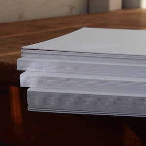 Card Stock Ivory White A6 Size 300gsm, Thick Card A6, DIY A6 Paper