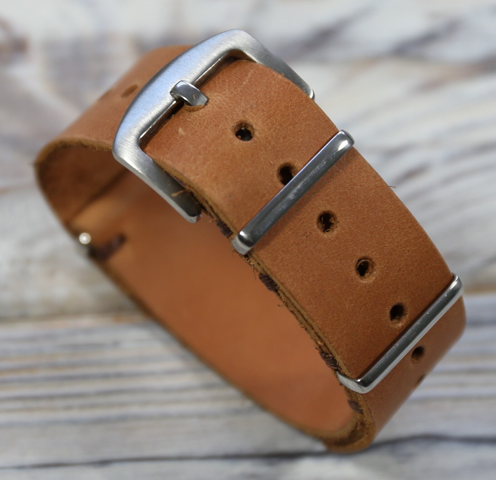 Personalized leather watch strap Military army style Watch Etsy