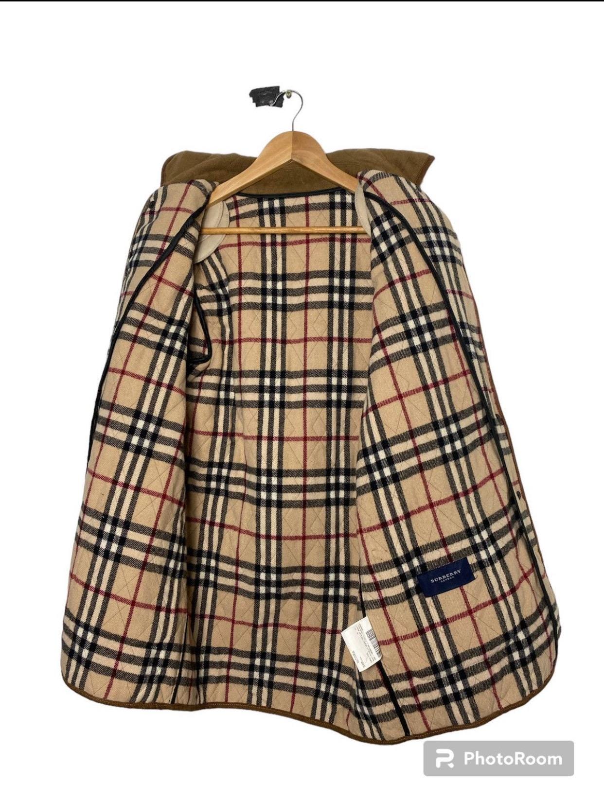Vintage Burberry Wool Quilted Novacheck Jacket - Etsy