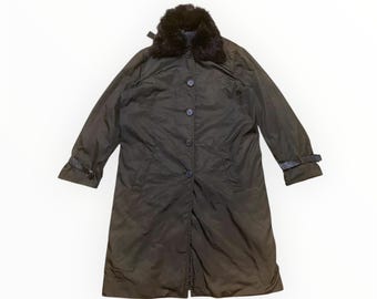 Parka de piel de nailon de Prada