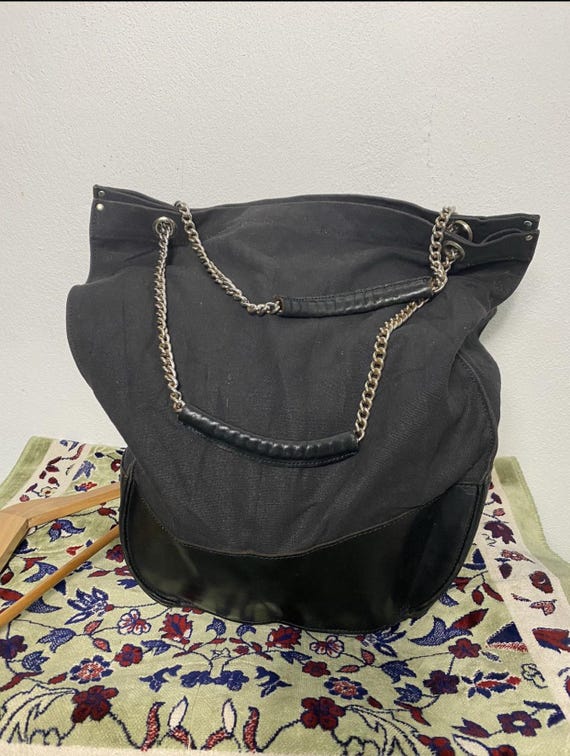 Vintage Comme Des Garcons Chain Bucket Canvas Bag - Etsy