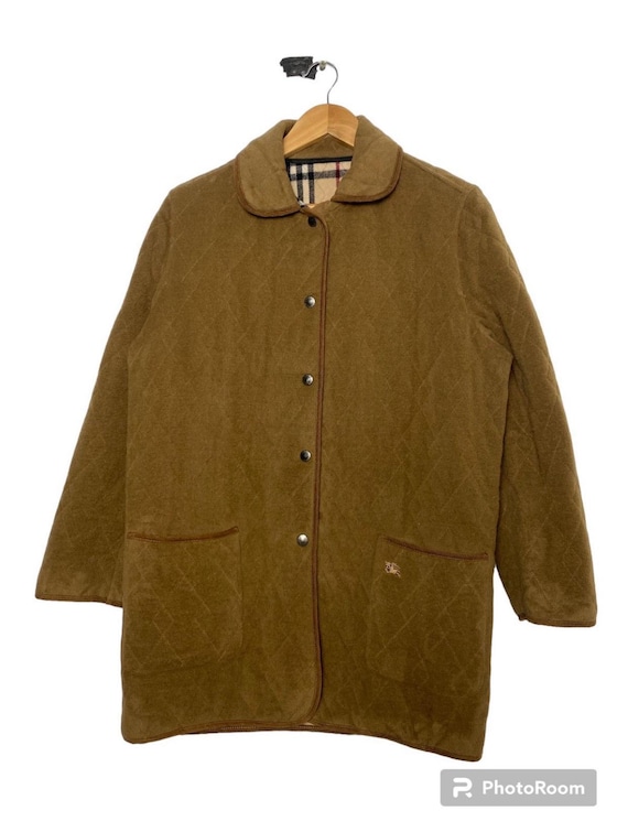 Vintage Burberry Wool Quilted Novacheck Jacket - Etsy Canada