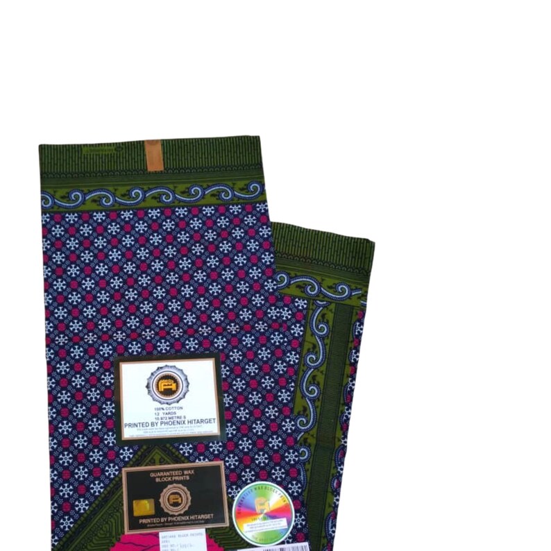 Ankara cotton fabrics African wax print fabric green red blue African wax fabric by 6yards