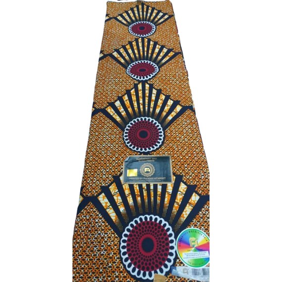 Ankara cotton fabrics African wax print fabric green red blue African wax fabric by 6yards
