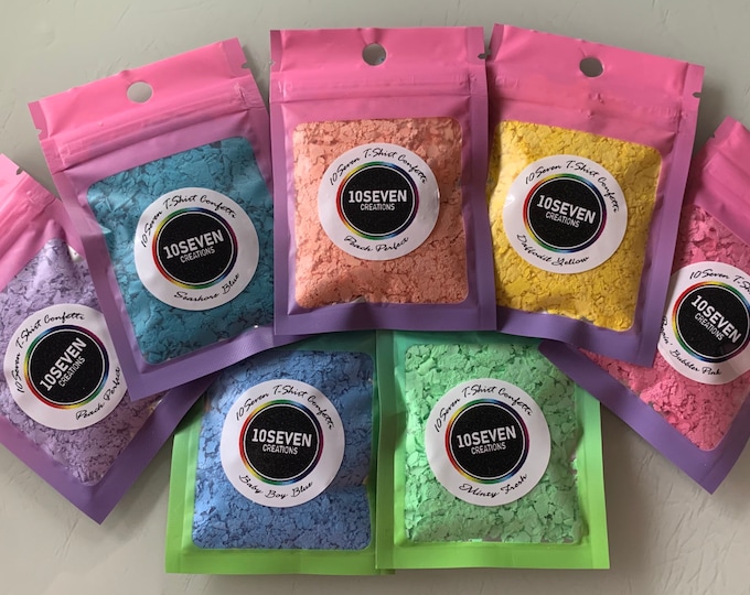 Sample Pastel Screen Print Confetti Bundle, Ink Confetti, Screen Print