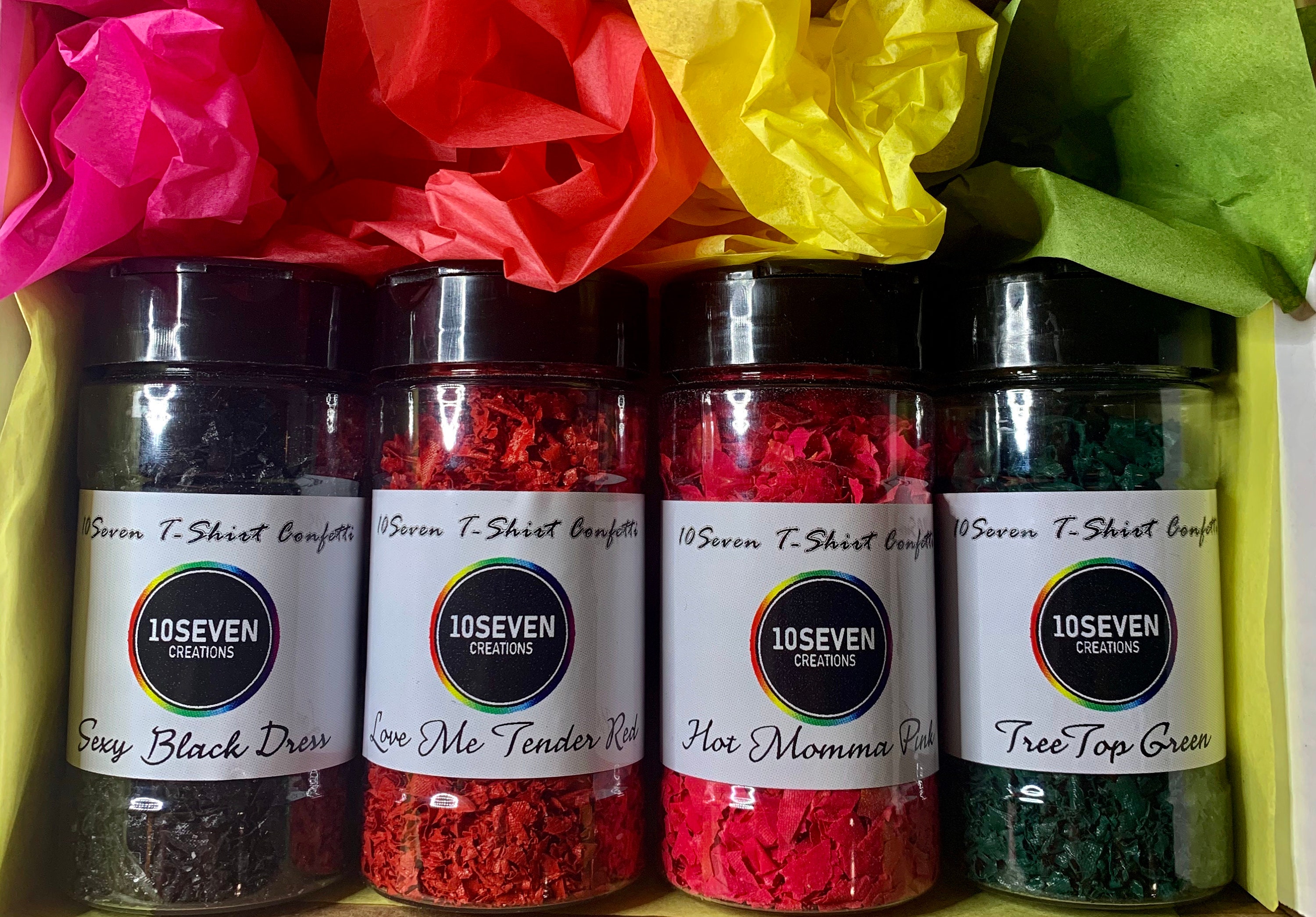 4oz Screen Print Confetti Tshirt Confetti Screen Print Etsy