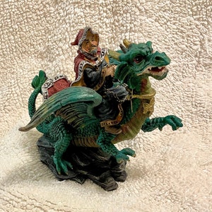 8” Wizard Riding A Dragon