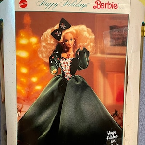 Original Price Of Holiday Barbie 1991 Lot Of Happy Holidays Barbie