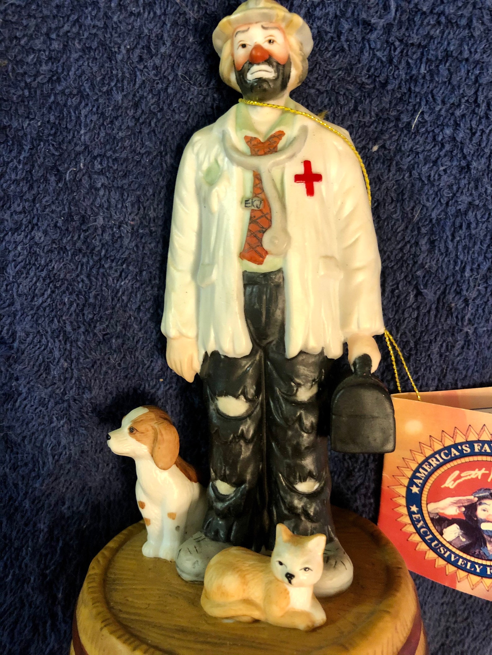 Emmett Kelly Jr Veterinarian Music Box Plays talk to the Etsy