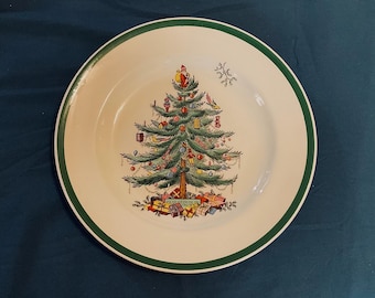 Vintage Spode Christmas Tree Dinner Plate - 10
