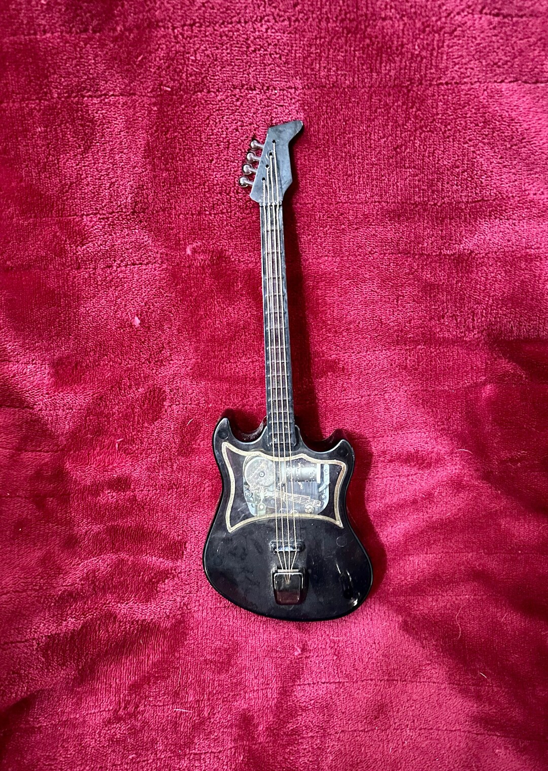 11.75 Music Box Guitar by Sankyo Japan Etsy