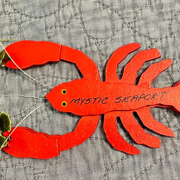 5” Red Lobster Ornament from Mystic Seaport