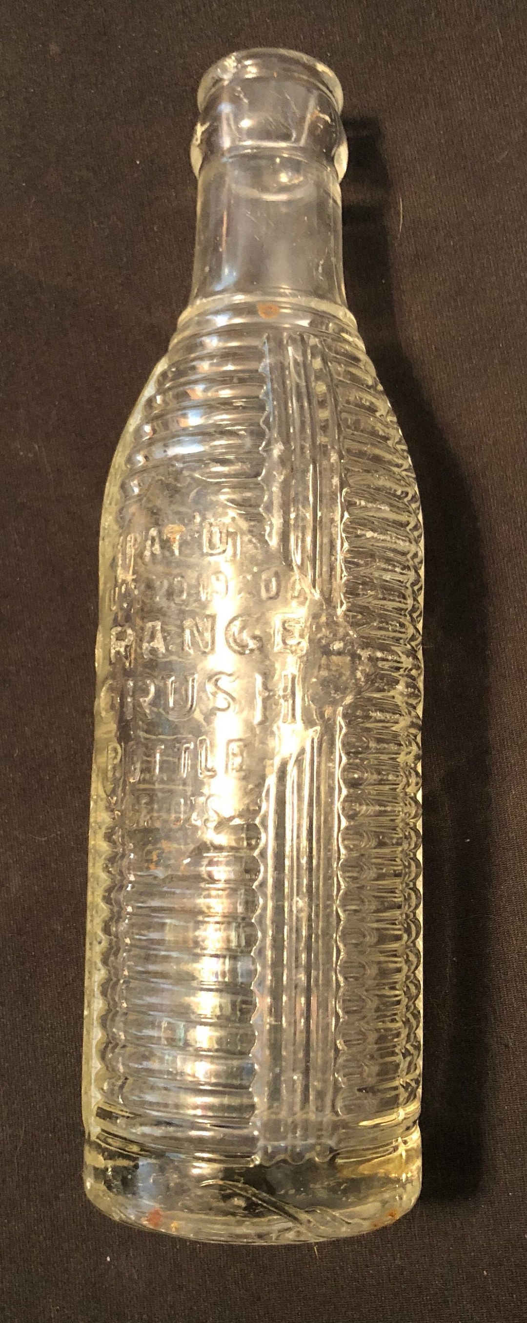 Orange Crush Clear Bottle Patented July 30, 1920 - Etsy