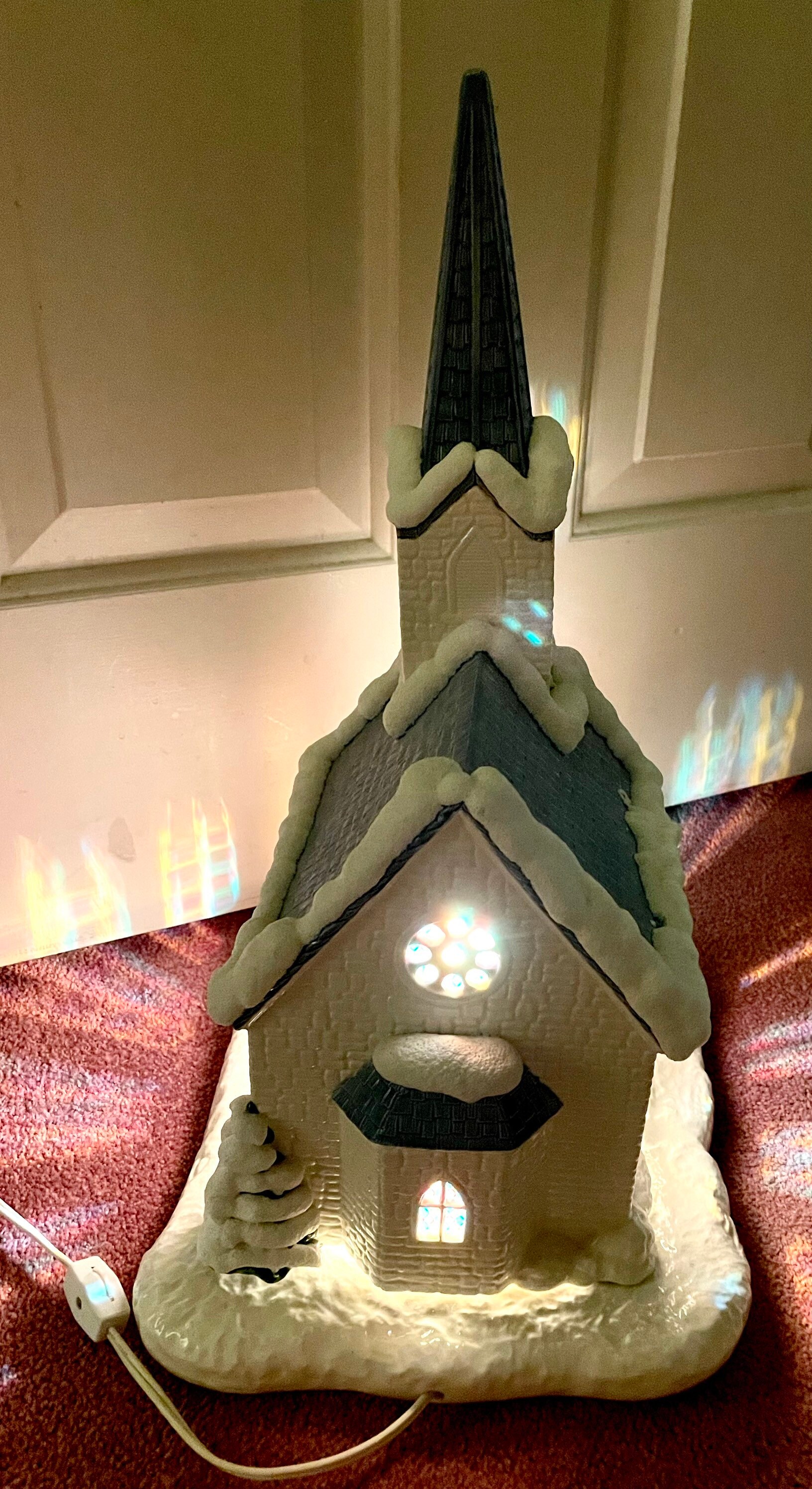 Church Lighted Snow Covered, 19