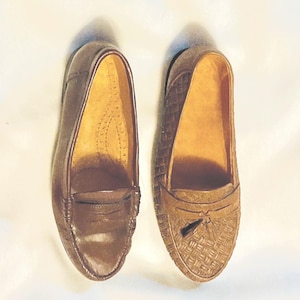 Vintage Tassel Loafers - Etsy