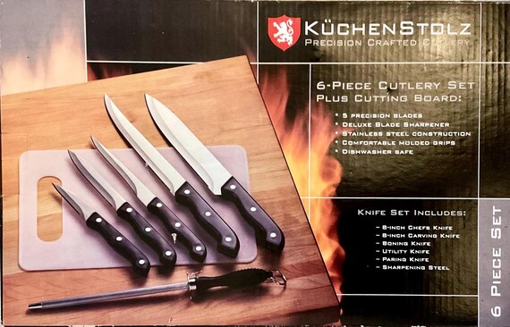 Kuchenstolz 6-piece Cutlery Set W/plastic Cutting Board - Etsy