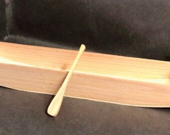 Model Jon or Pirogue 1:5 Scale Model, Unpainted, 24”L