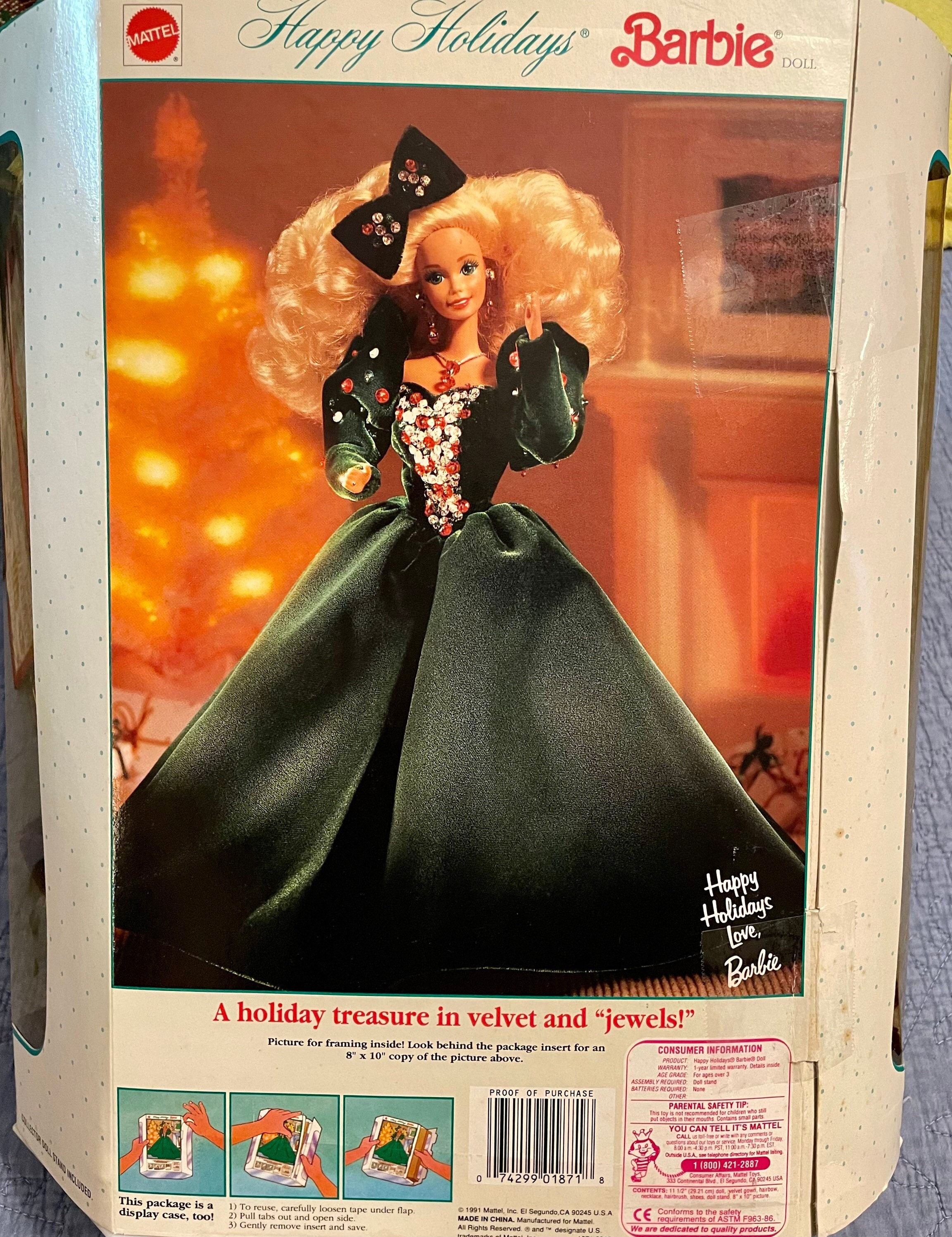 Barbie 1991 Happy Holidays Special Editions 1871 Etsy Canada