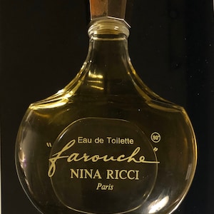 Nina Ricci, Vintage Collectible , “farouche,” 200cc, Eau De Toilette, Paris