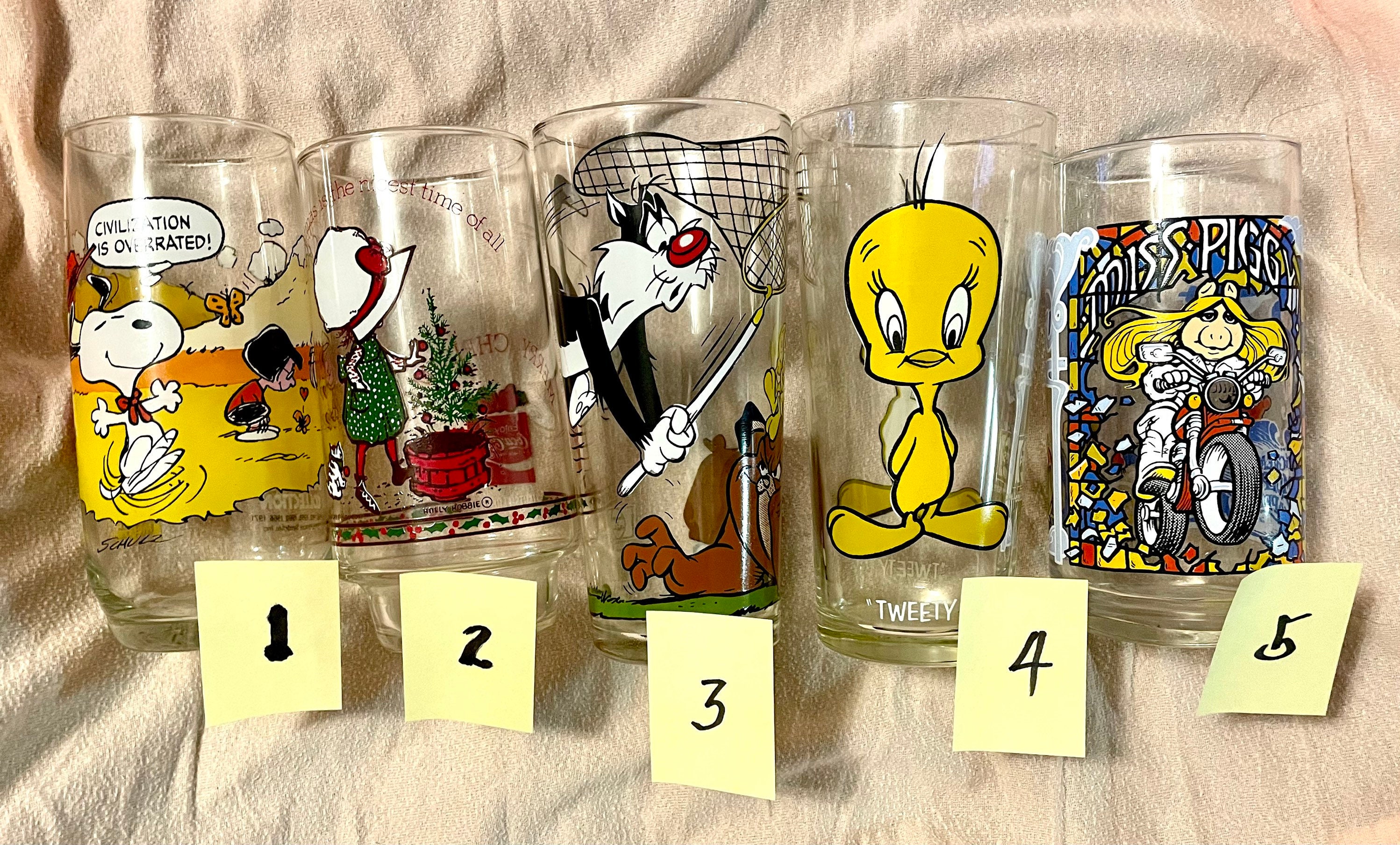 Cartoon Character Large Drinking Glasses Choice From Variety of