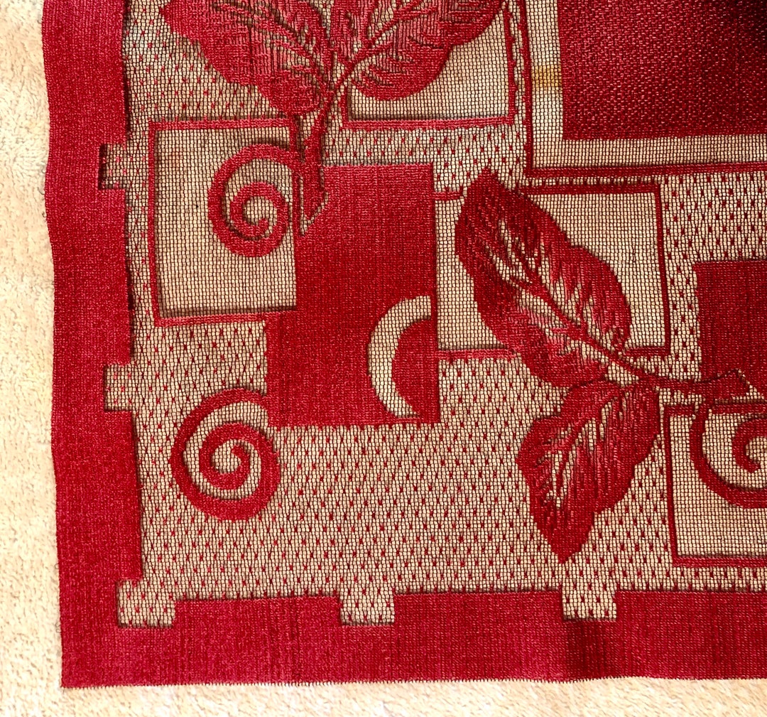 60” X 30” Table Runner Patterned Cranberry Color - Etsy