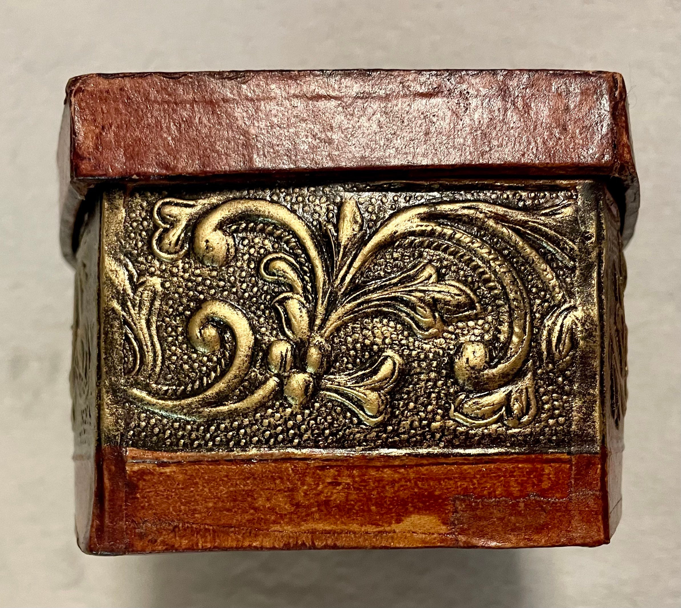 Box Dark Red Paper Mâché Handmade in the Philippines Etsy