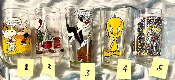 Cartoon Character Large Drinking Glasses Choice From Variety of