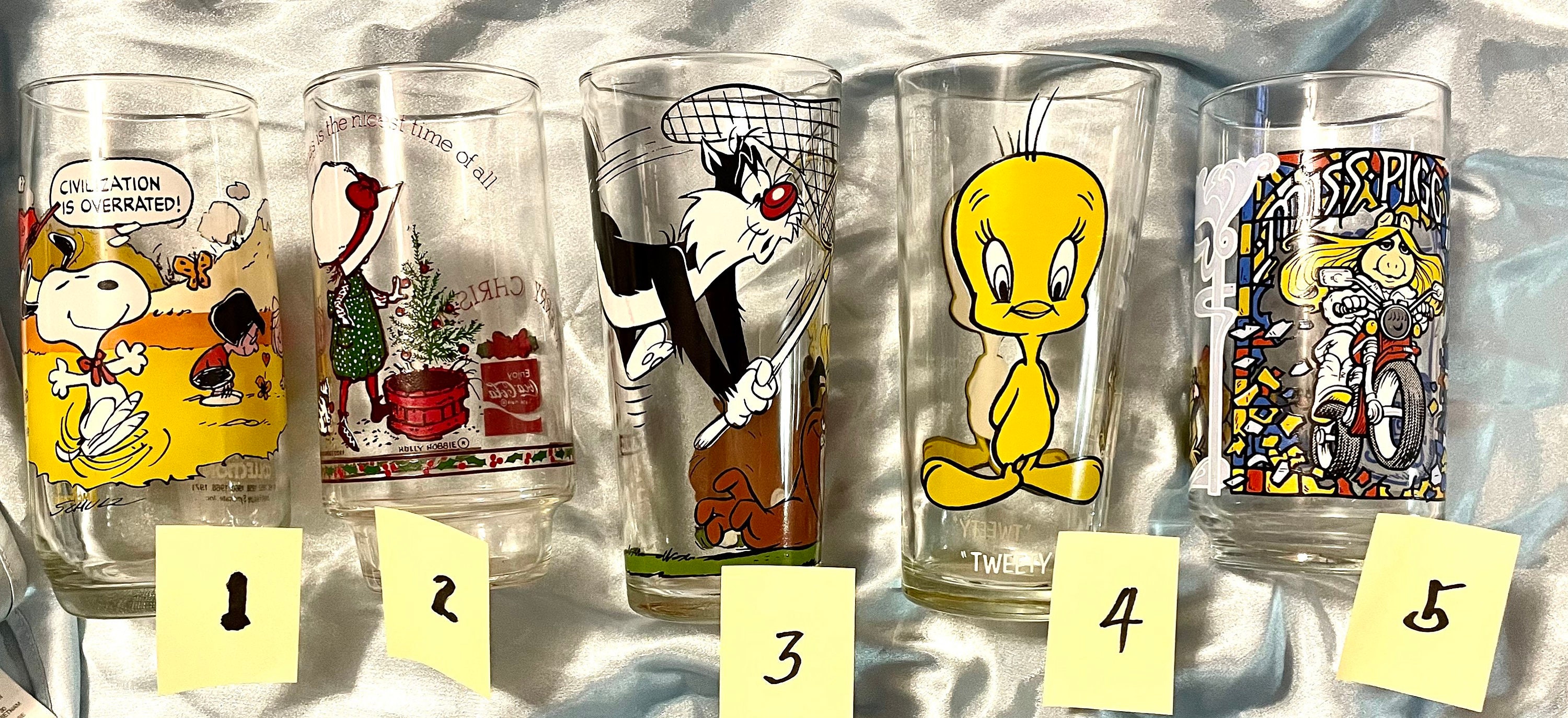Cartoon Character Large Drinking Glasses Choice from Variety Etsy 日本